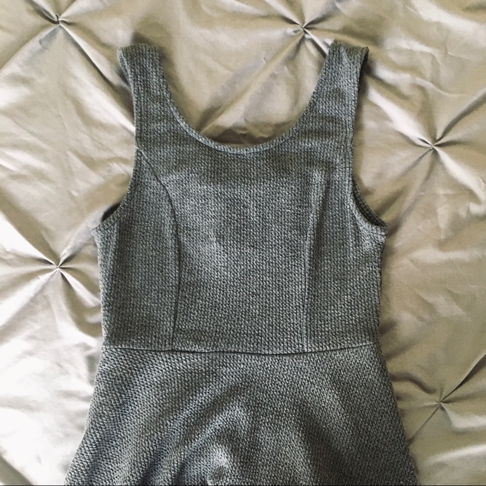altar’d state gray fit & flare dress